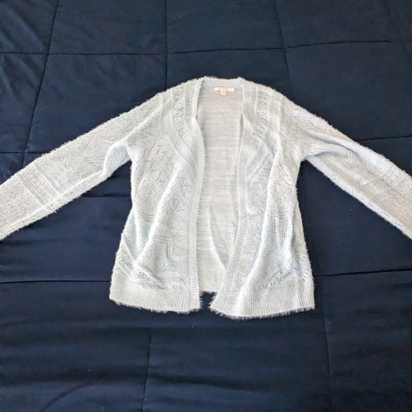 Fluffy blue cardigan - Picture 3 of 4